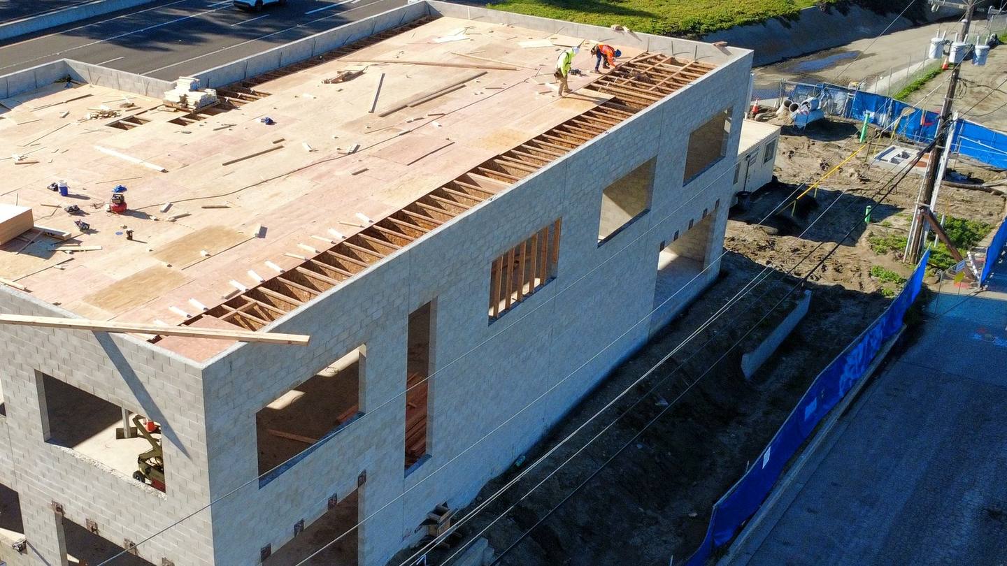 Sheathed panelized deck in detail